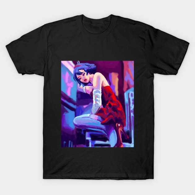 Perfect Blue 90s Anime Poster Fanart T-Shirt by craftsanime